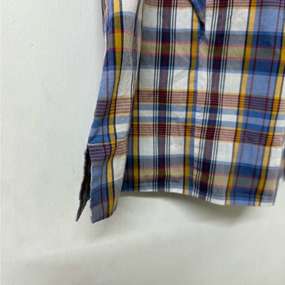 J. Crew Multicolor Plaid Ruffle Blouse - Picture 6 of 13